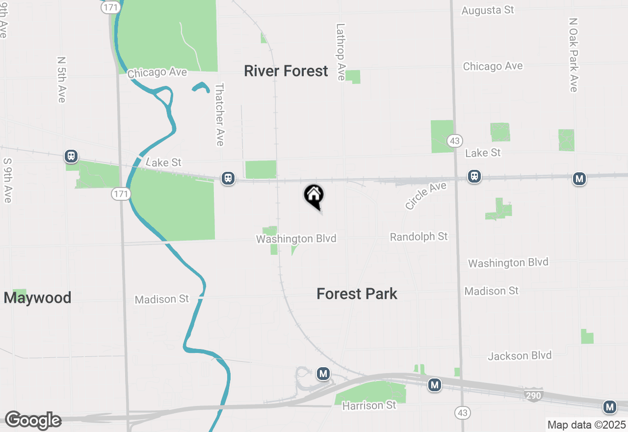 Map of 239 Franklin Avenue, River Forest, IL 60305