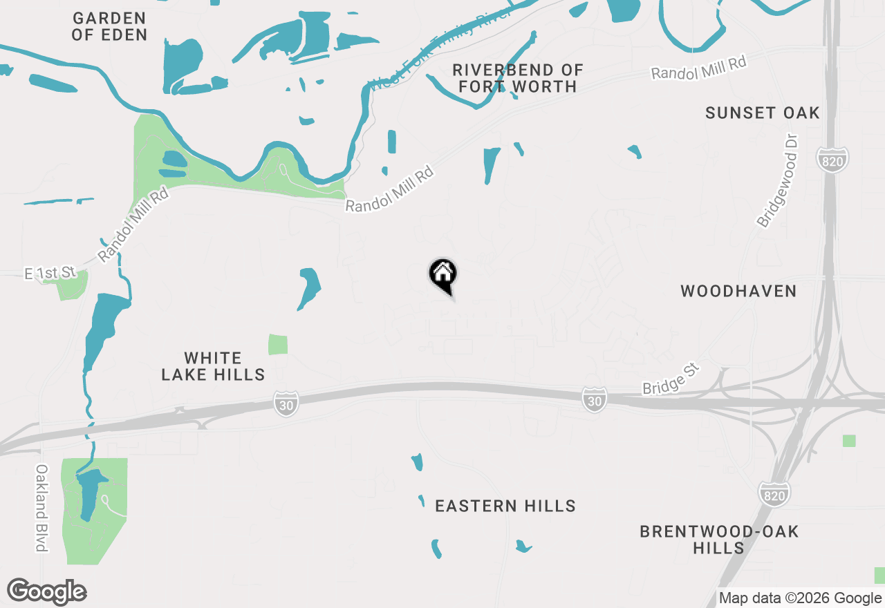 Map of 5506 Willow Circle, Fort Worth, TX 76112