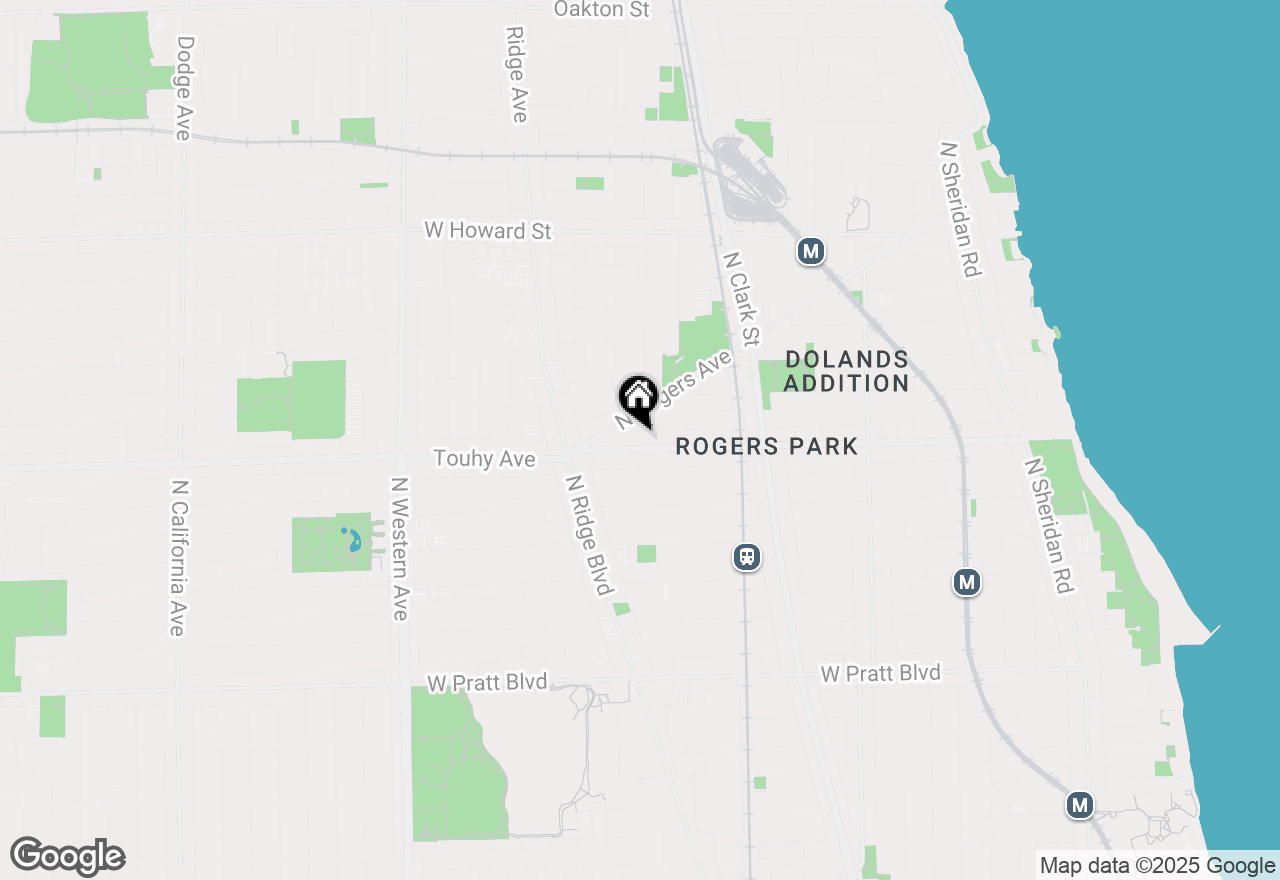 Map of 7205 N Damen Avenue #2, Chicago, IL 60645