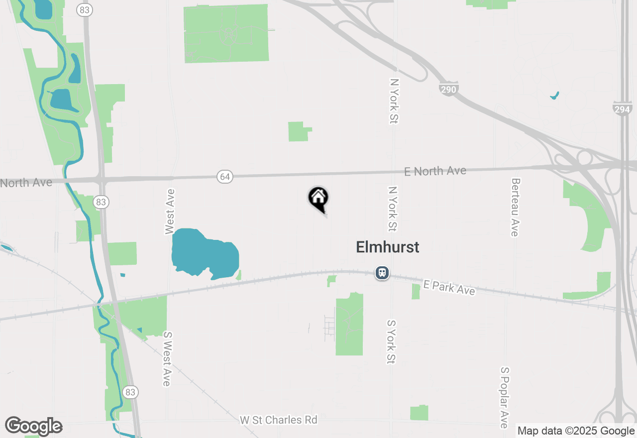 Map of 190 N Elm Avenue, Elmhurst, IL 60126