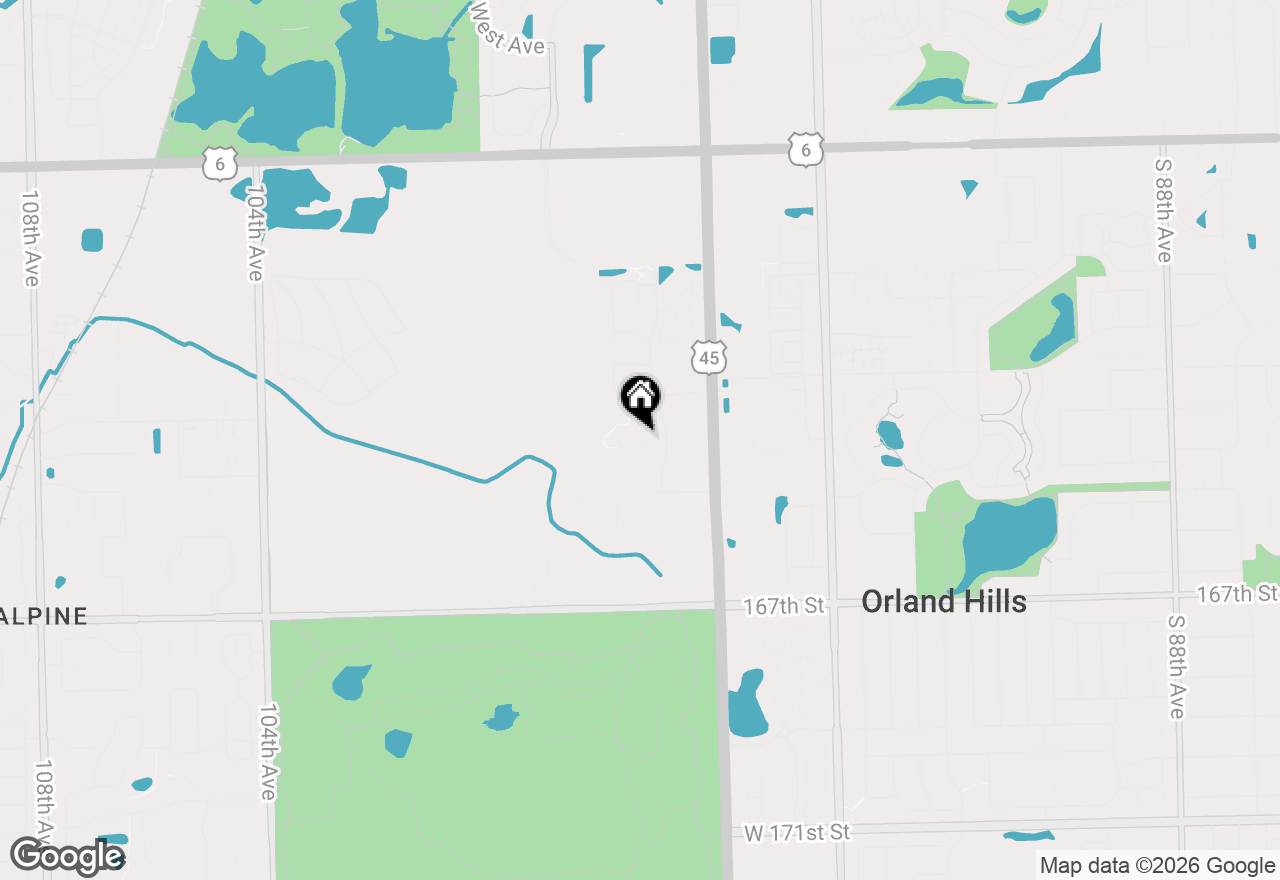 Map of 9730 Koch Court #2F, Orland Park, IL 60467