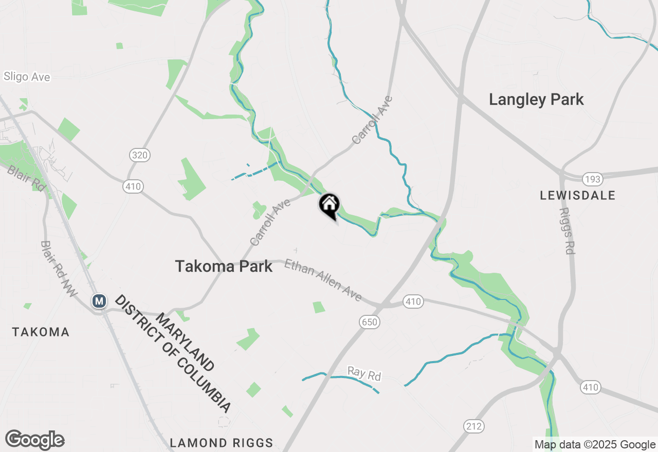 Map of 7409 Aspen Avenue, Takoma Park, MD 20912