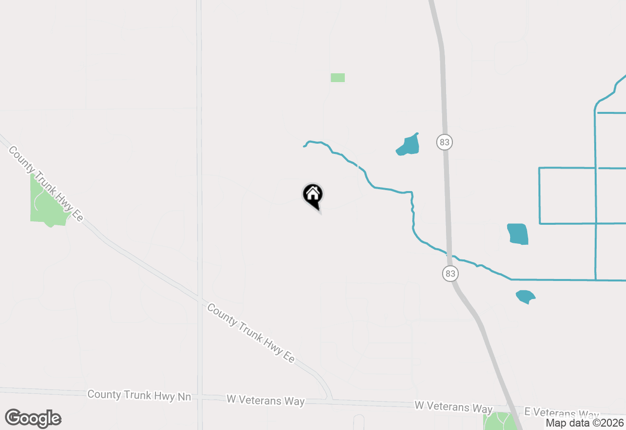 Map of S86W30485 Stonegate Dr, Mukwonago, WI 53149