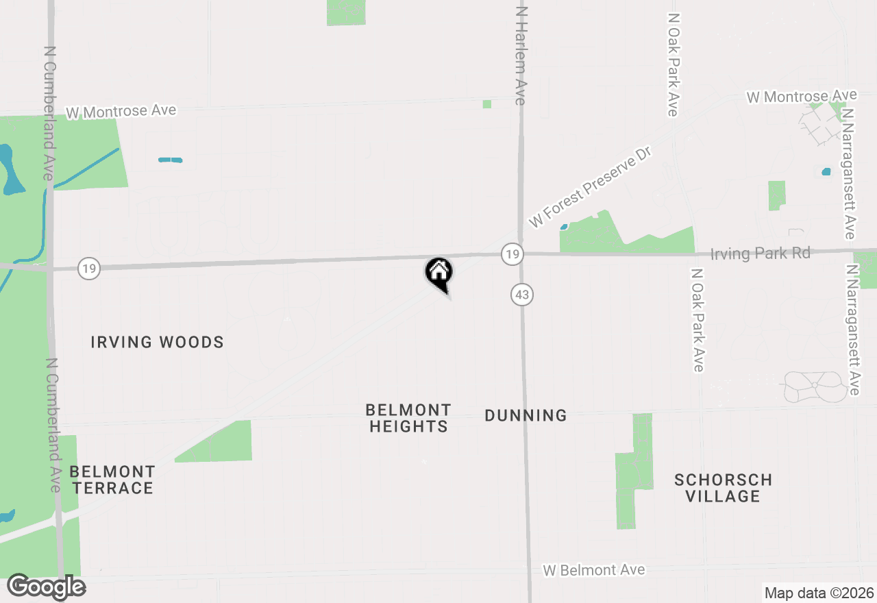 Map of 3860 N Oketo Avenue, Chicago, IL 60634