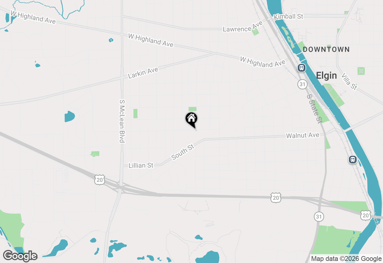 Map of 903 Erie Street, Elgin, IL 60123