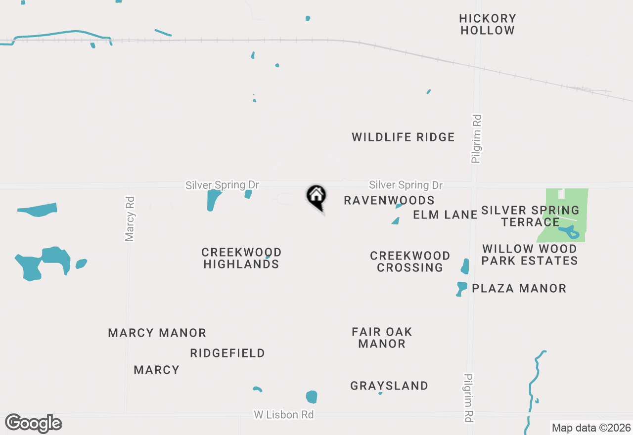 Map of N54W16684 Ravenwood Dr, Menomonee Falls, WI 53051