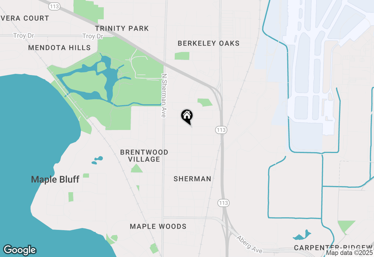 Map of 1821 Manley Street, Madison, WI 53704