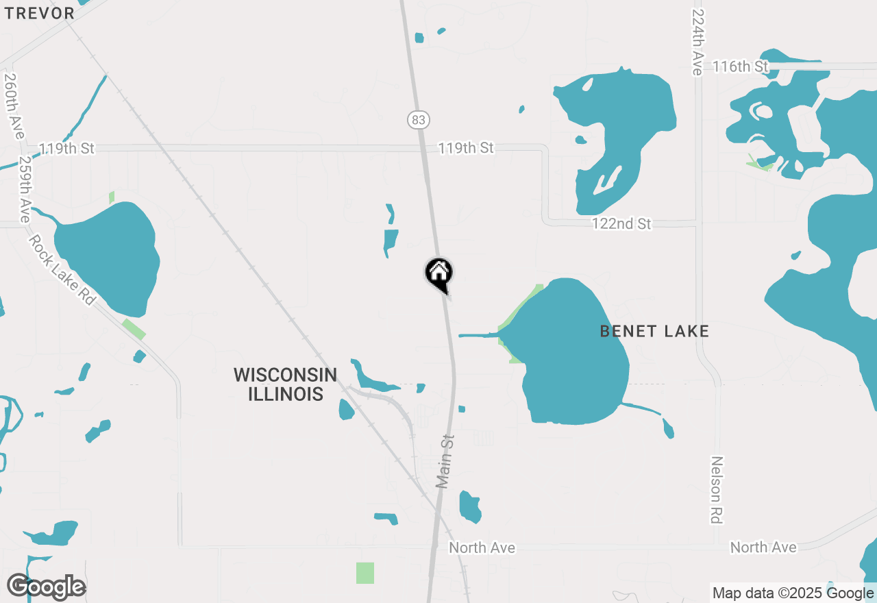 Map of 12504 Antioch Rd, Trevor, WI 53179