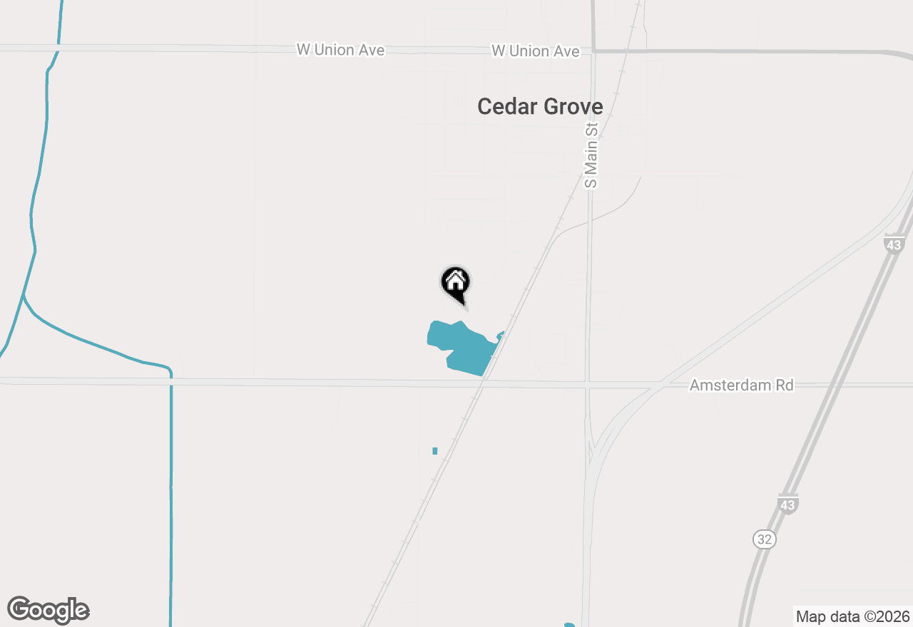 Map of 154 Water Ct, Cedar Grove, WI 53013