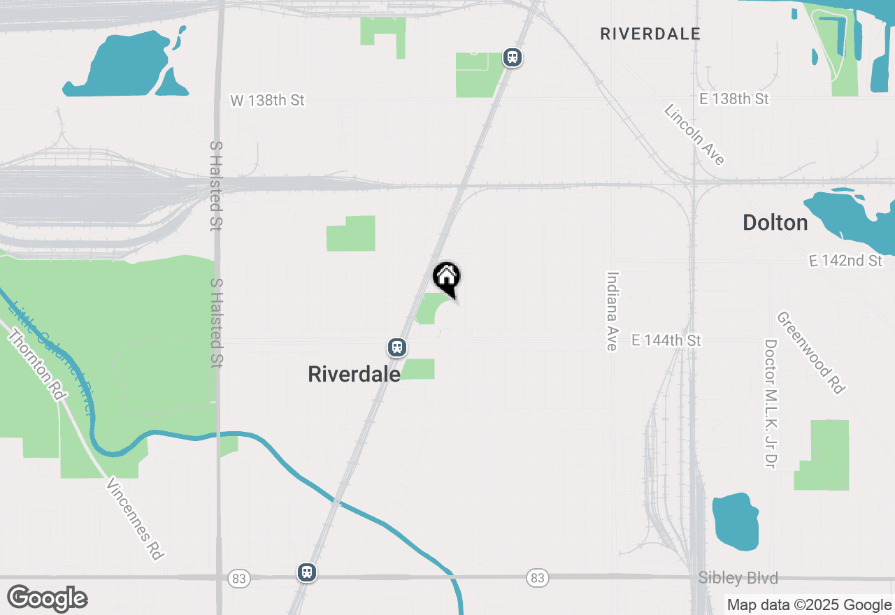 Map of 14307 S Atlantic Avenue, Riverdale, IL 60827