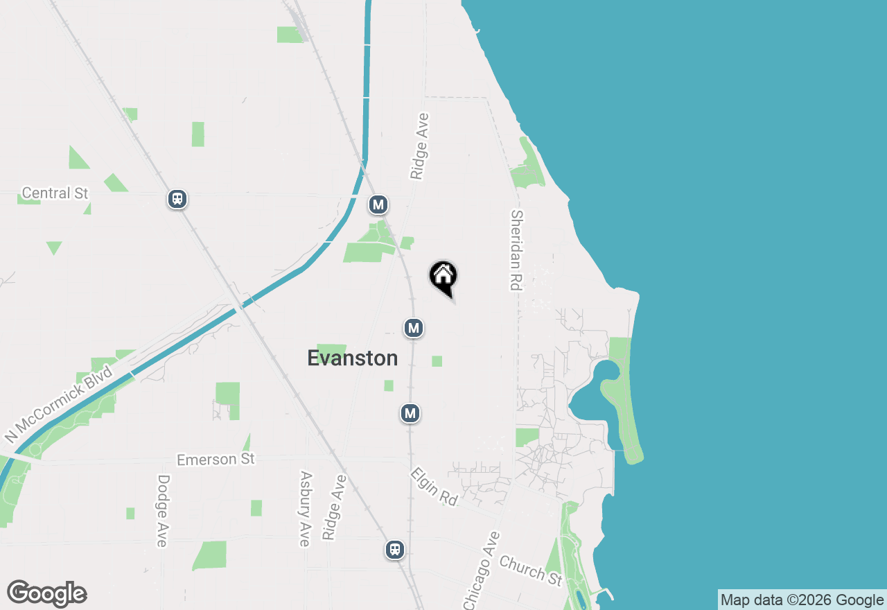 Map of 2242 Sherman Avenue #2, Evanston, IL 60201