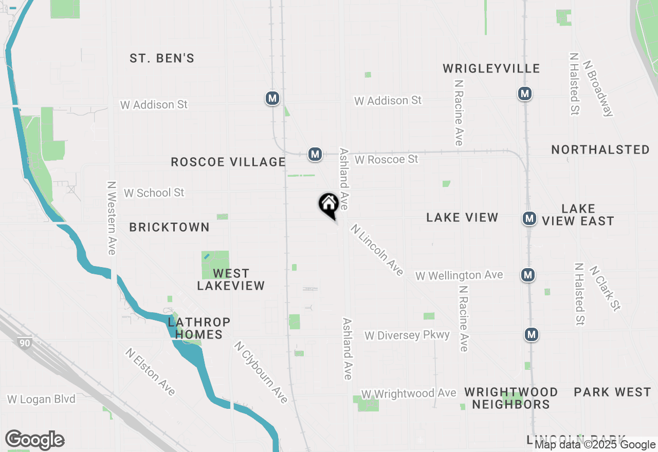 Map of 1635 W Belmont Avenue #602, Chicago, IL 60657