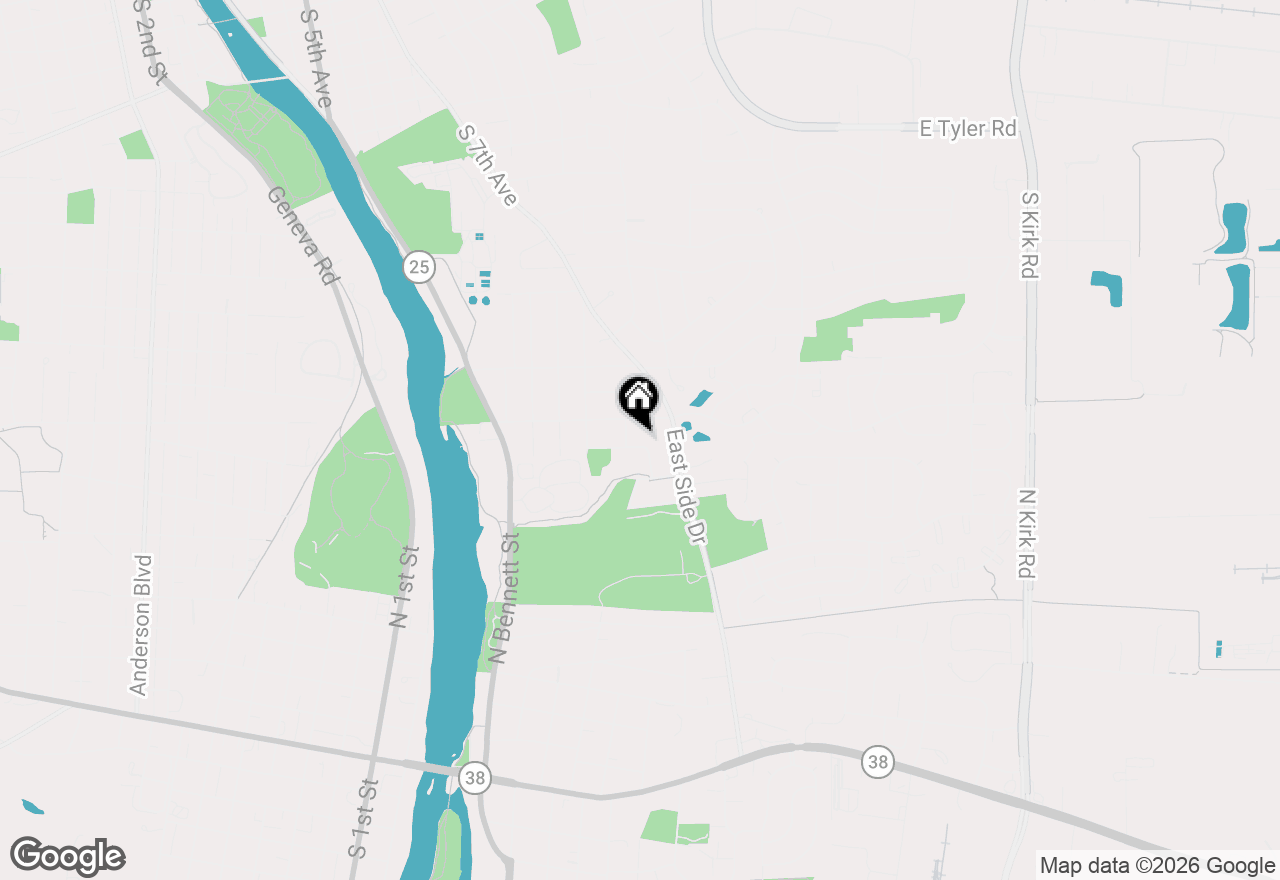 Map of 511 Elm Avenue, Geneva, IL 60134