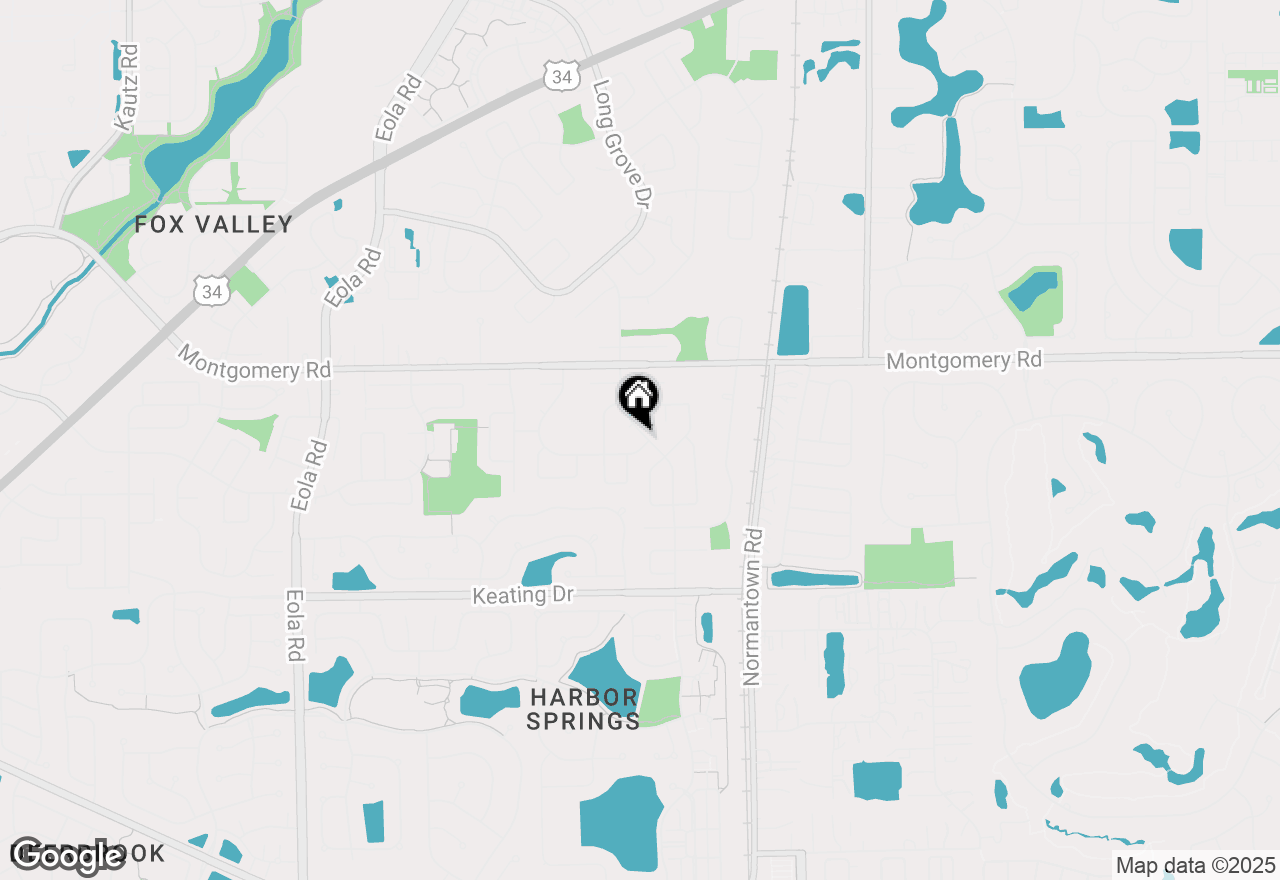 Map of 3042 Bar Harbour Road, Aurora, IL 60504