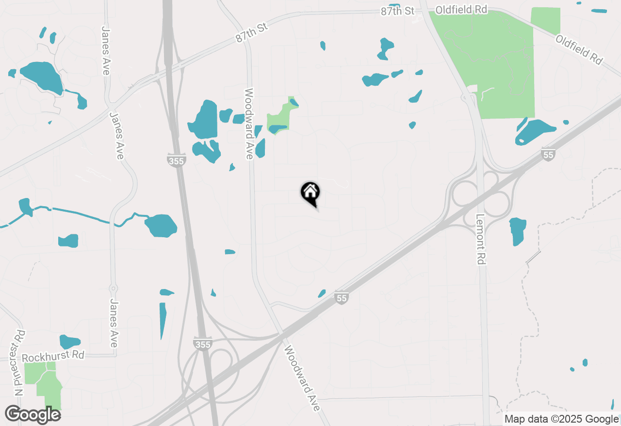 Map of 1520 Chauser Lane, Woodridge, IL 60517