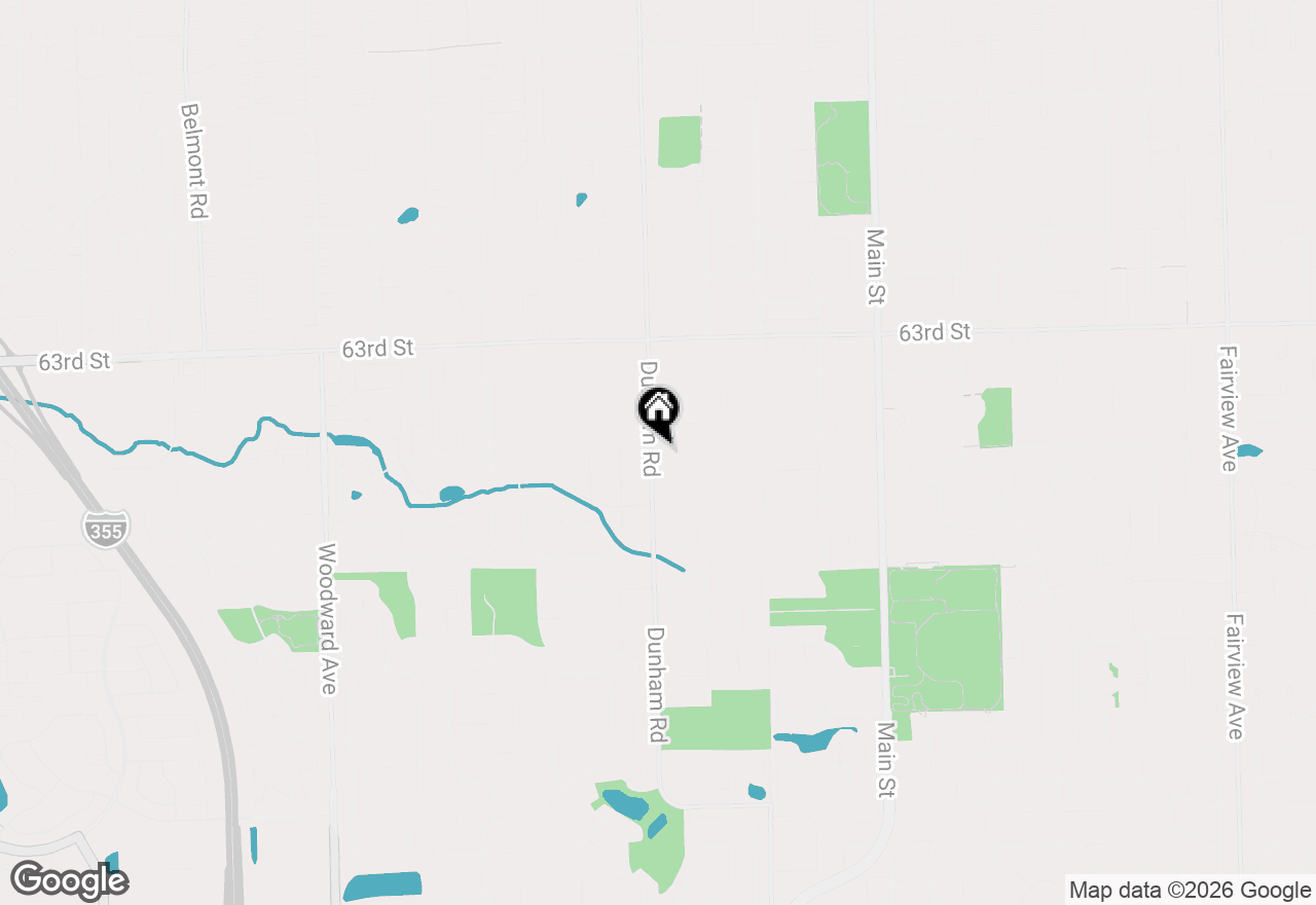 Map of 6511 Dunham Road, Downers Grove, IL 60516