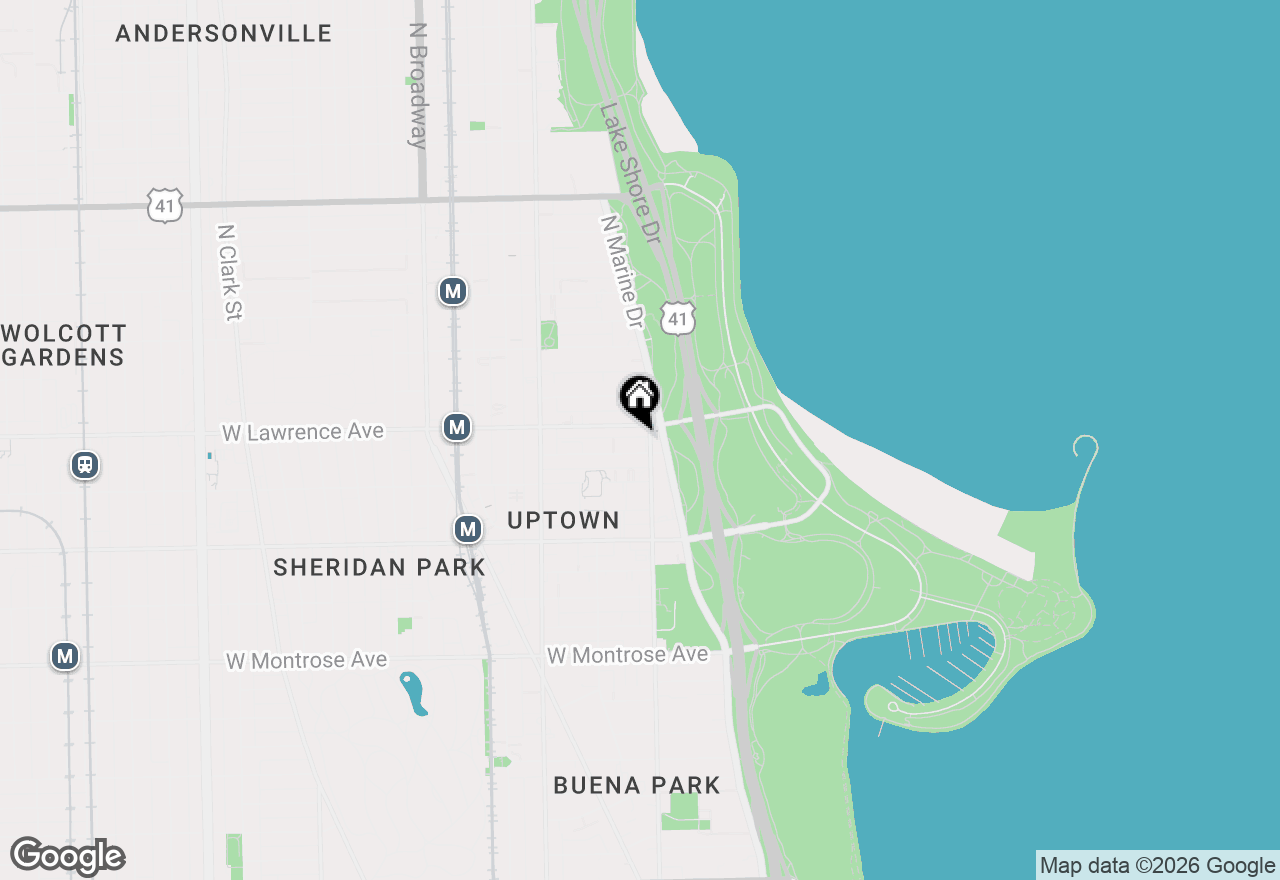 Map of 804 W Lakeside Place #201, Chicago, IL 60640