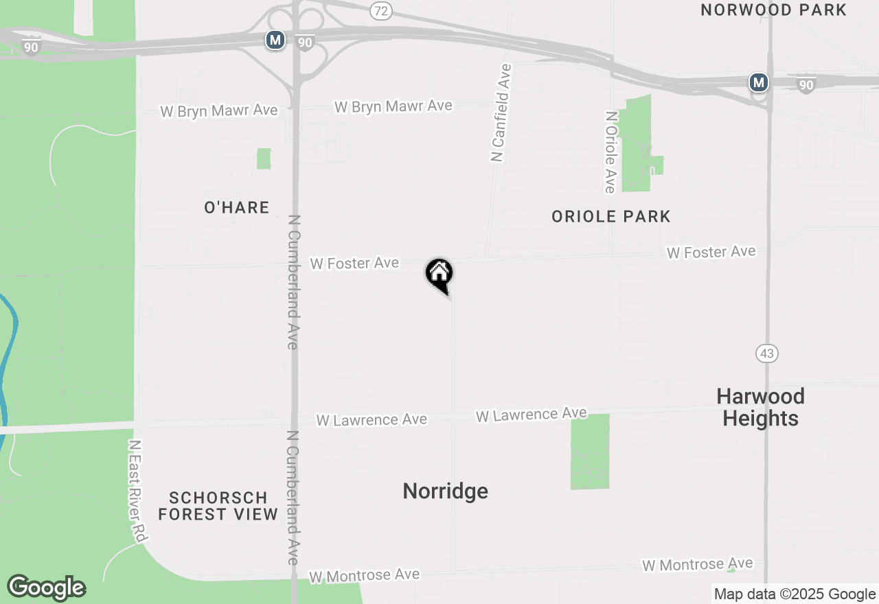 Map of 8024 W Charmaine Road, Norridge, IL 60706