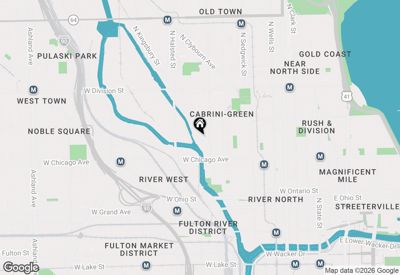 Map of 900 N Kingsbury Street #809, Chicago, IL 60610