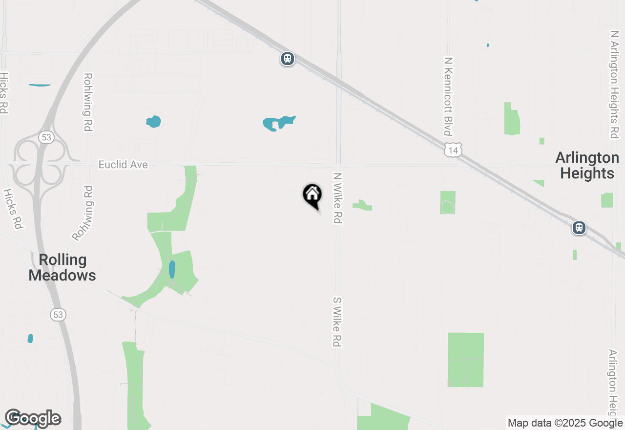 Map of 2102 Eastman Street, Rolling Meadows, IL 60008