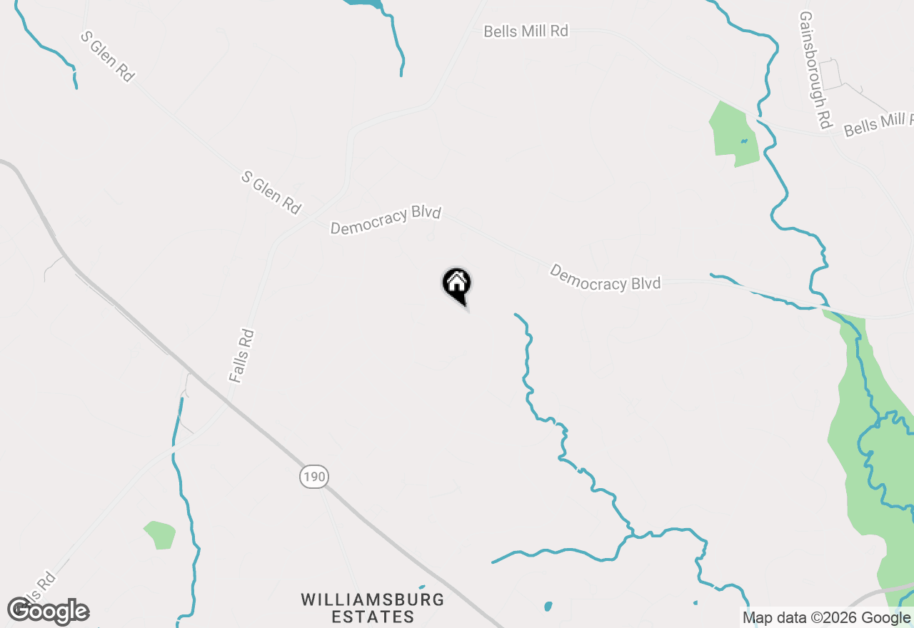 Map of 10204 Bentcross Drive, Potomac, MD 20854