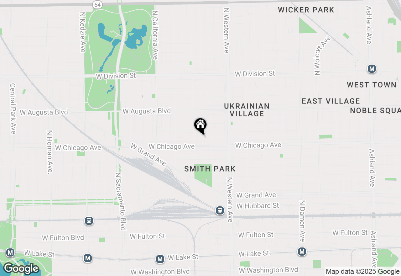 Map of 824 N Maplewood Avenue #2, Chicago, IL 60622
