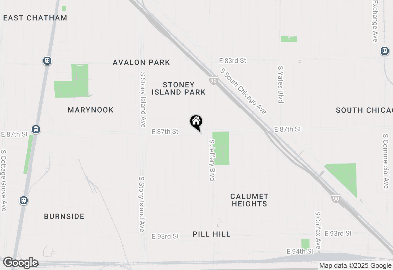 Map of (Address confidential), Chicago, Illinois 60617