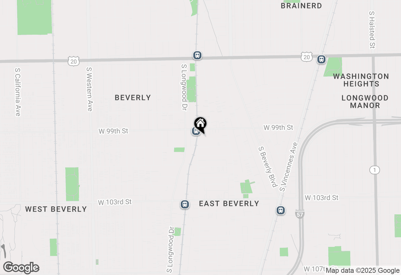 Map of 1748 W Beverly Glen Parkway, Chicago, IL 60643