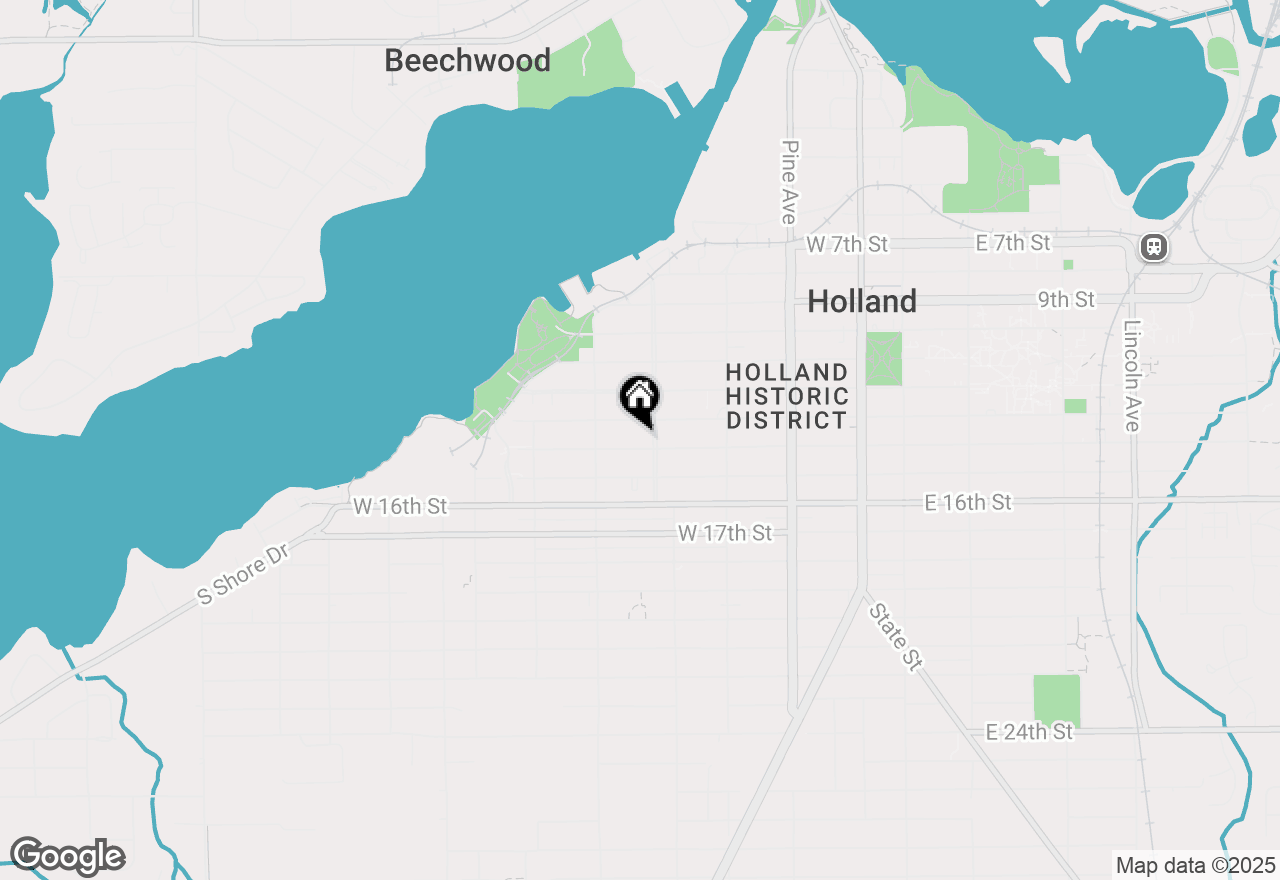 Map of 243 W 14th Street, Holland, MI 49423