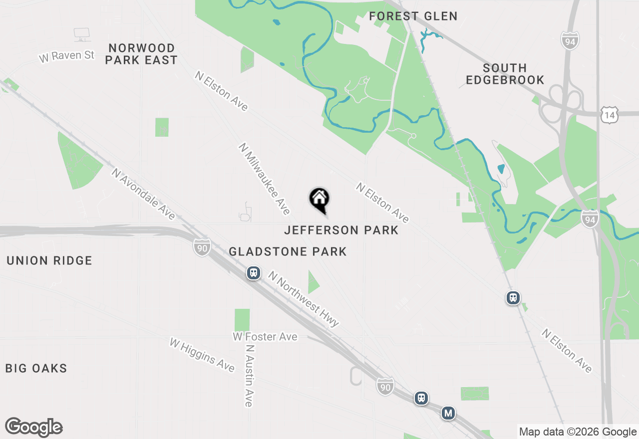 Map of 5604 N Mango Avenue, Chicago, IL 60646