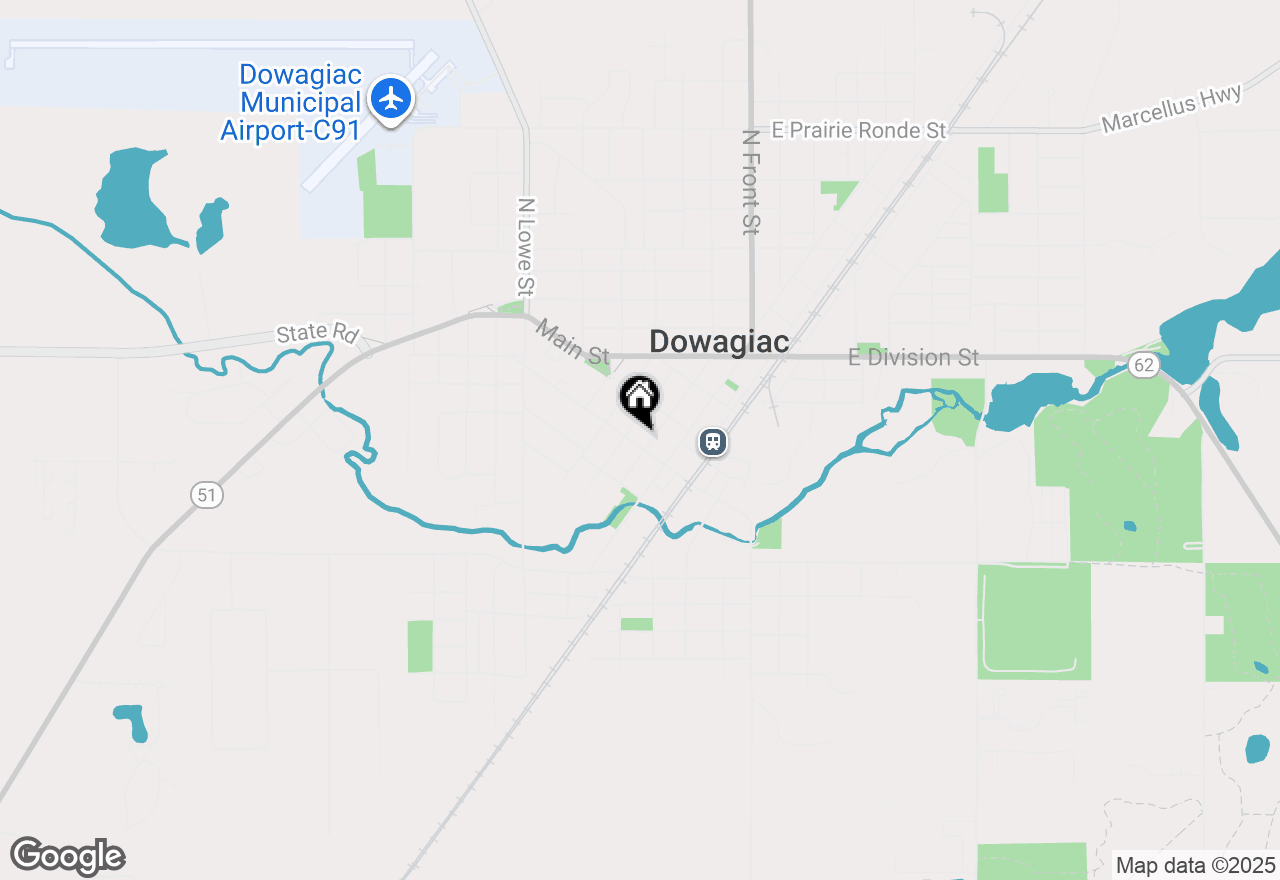 Map of 312 Pennsylvania Avenue, Dowagiac, MI 49047