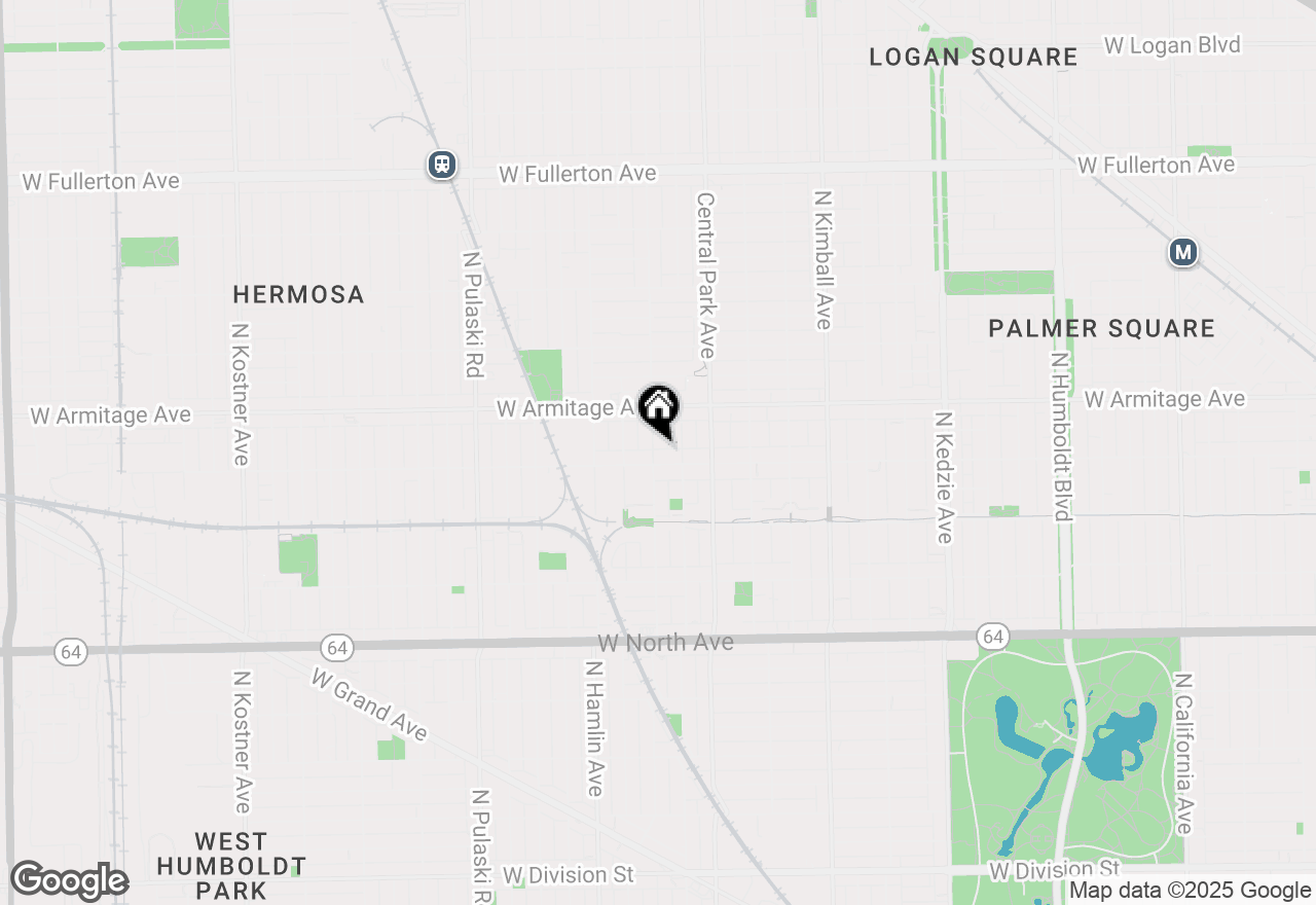 Map of 1911 N Lawndale Avenue, Chicago, IL 60647