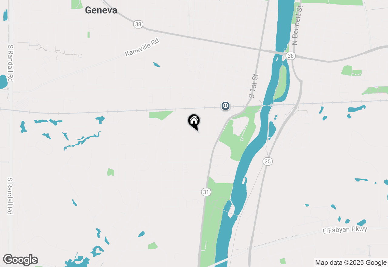 Map of 615 Easton Avenue, Geneva, IL 60134