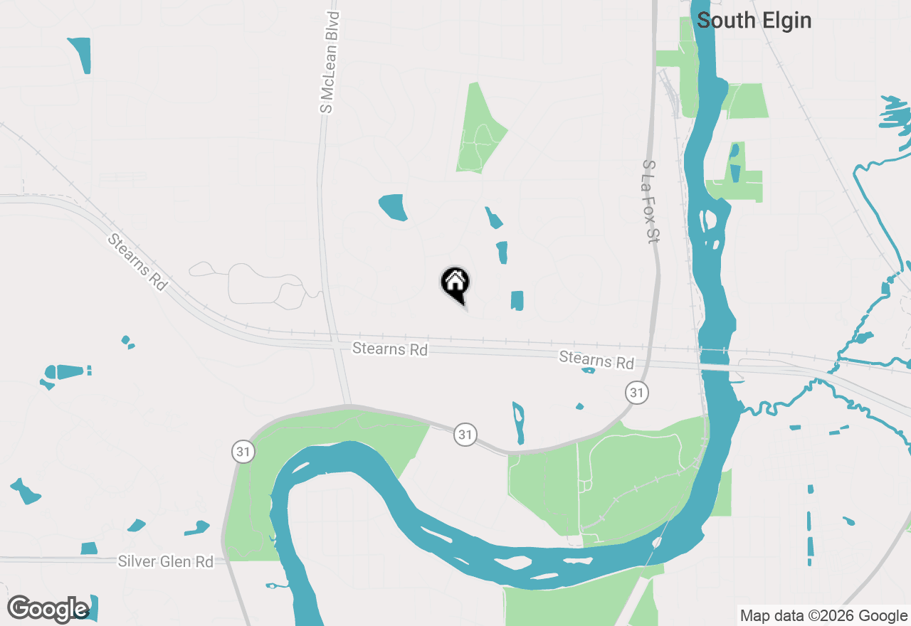Map of 606 Arlington Lane, South Elgin, IL 60177