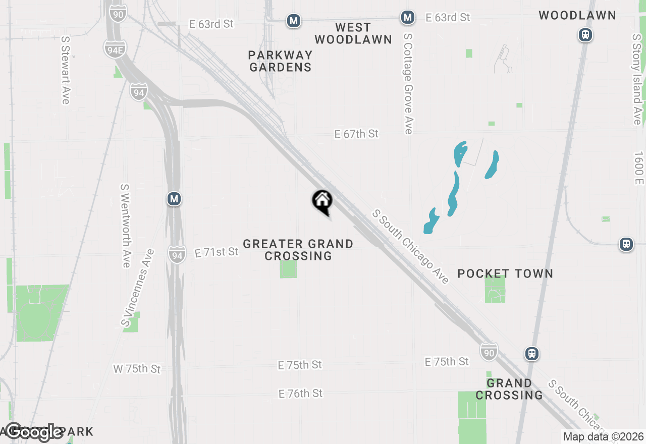 Map of 7000 S Eberhart Avenue, Chicago, IL 60637