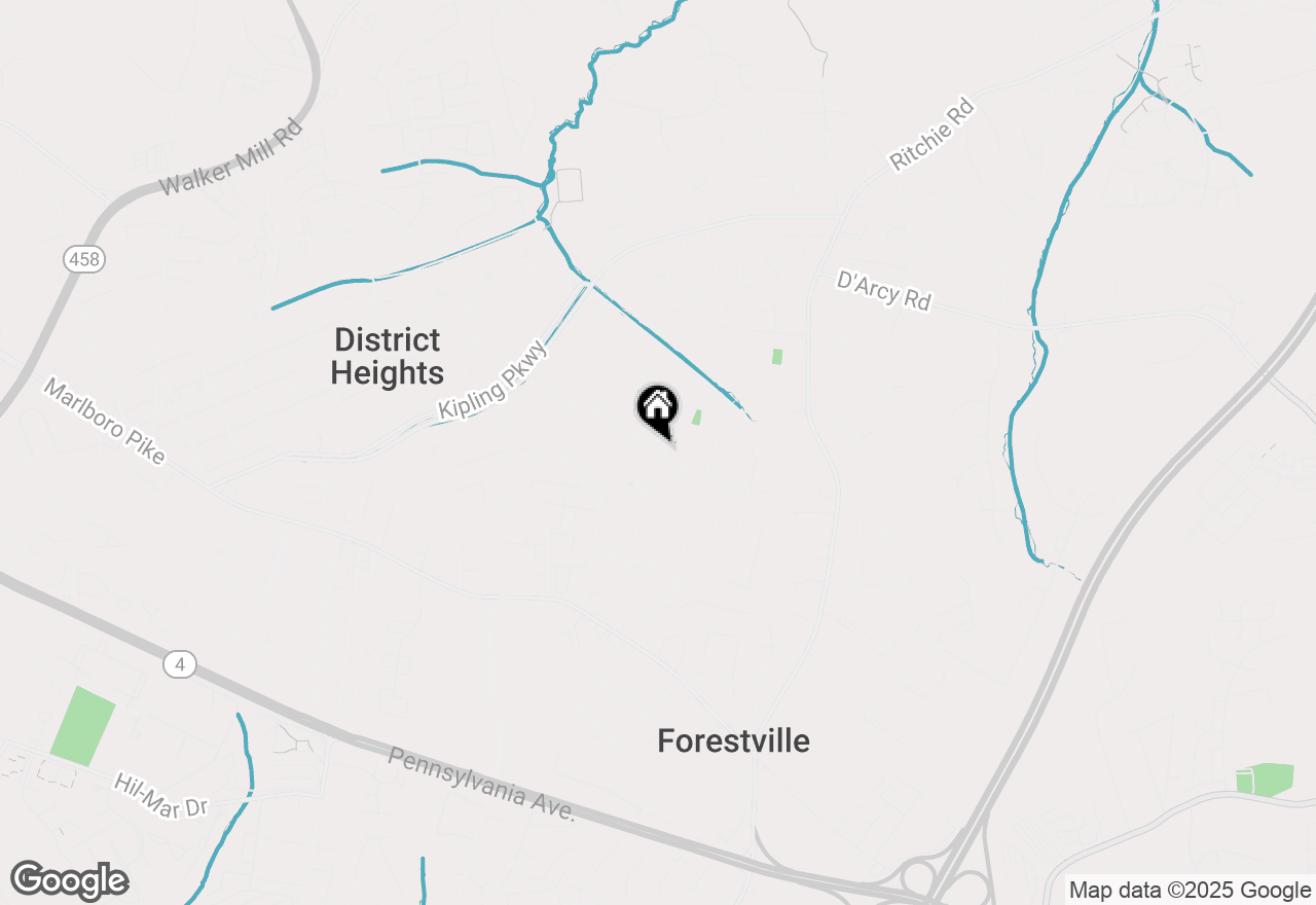 Map of 7408 Mason Street, District Heights, MD 20747