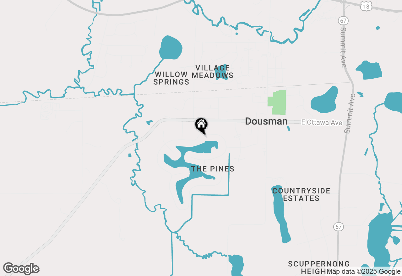 Map of 379 Sand Hill Ln, Dousman, WI 53118