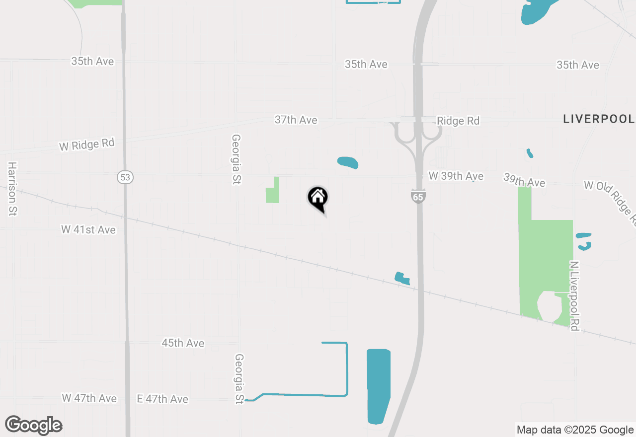 Map of 4044 Louisiana Street, Gary, IN 46409