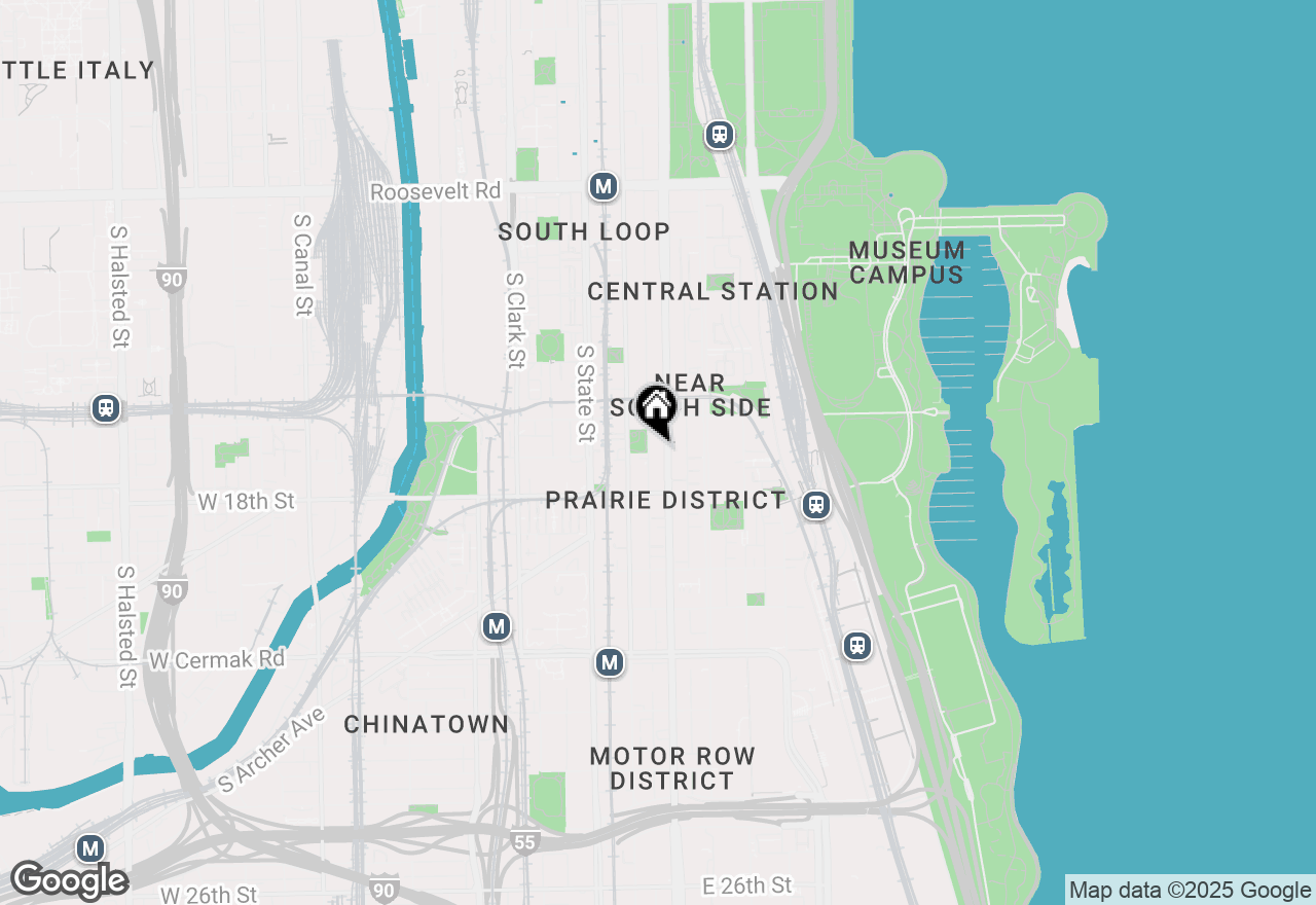 Map of 1620 S Michigan Avenue #1212, Chicago, IL 60616