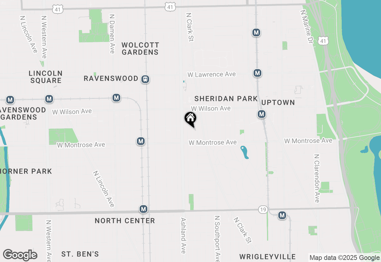 Map of 4444 N Greenview Avenue, Chicago, IL 60640