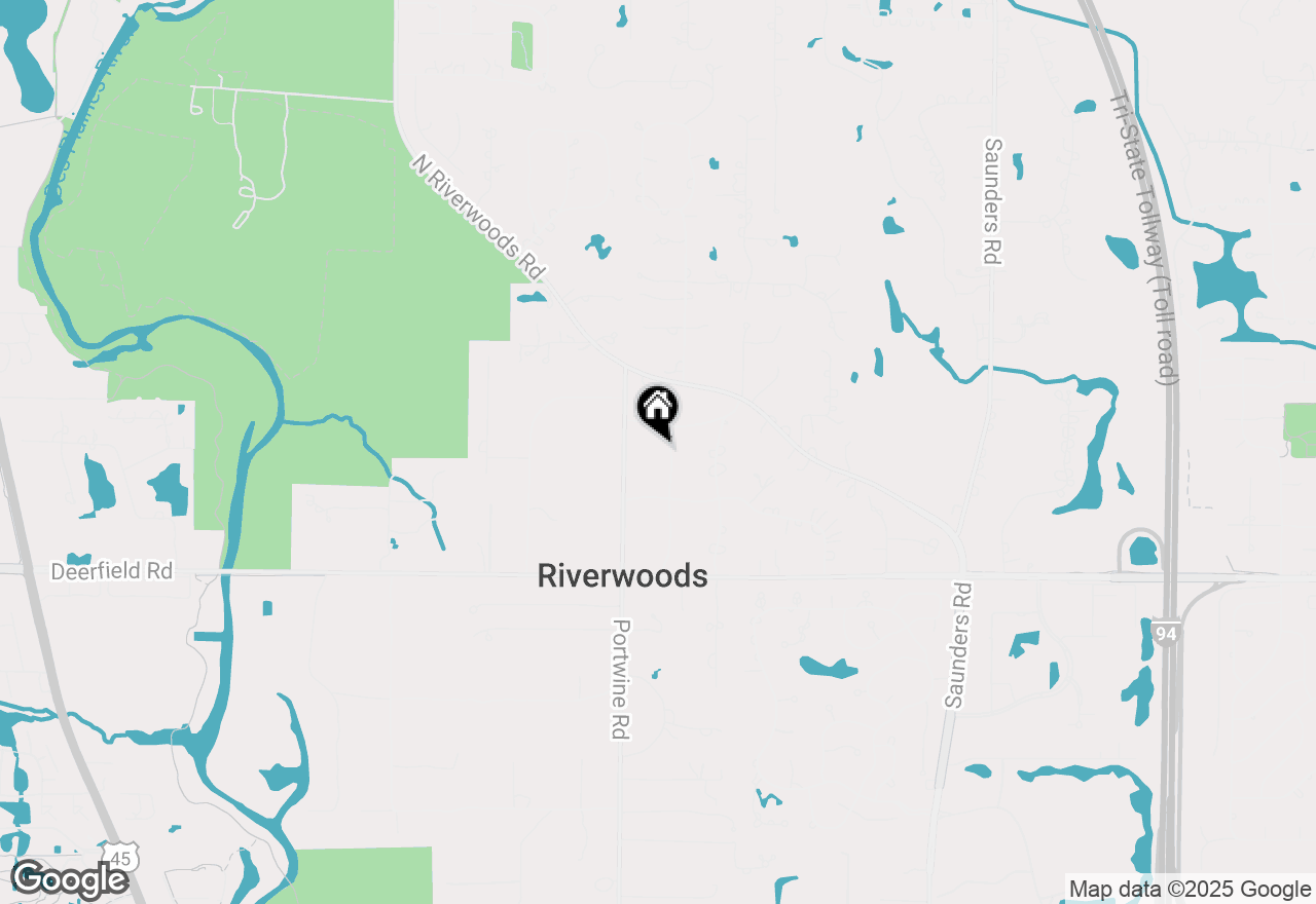 Map of 1000 Blackhawk Lane, Riverwoods, IL 60015