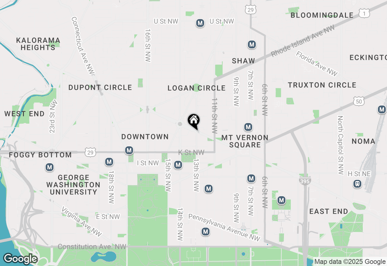 Map of 1300 Massachusetts Avenue Nw #105, Washington, DC 20005