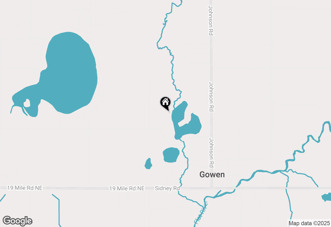 Map of 11122 Evergreen Road, Gowen, MI 49326