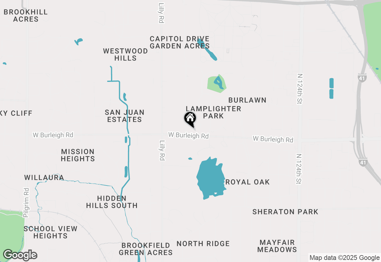 Map of 13640 W Burleigh Rd, Brookfield, WI 53005
