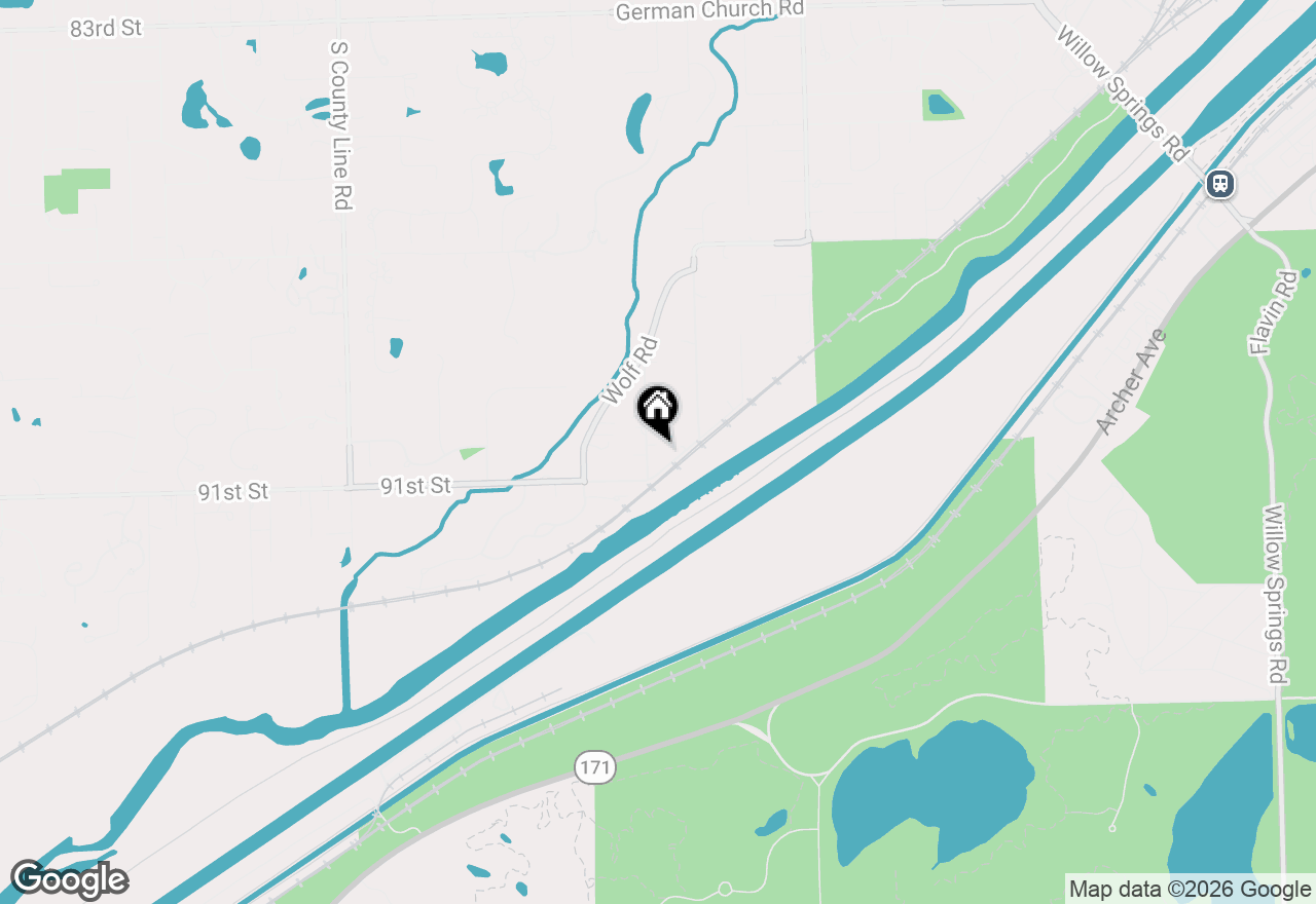 Map of 9041 Maple Avenue, Burr Ridge, IL 60527