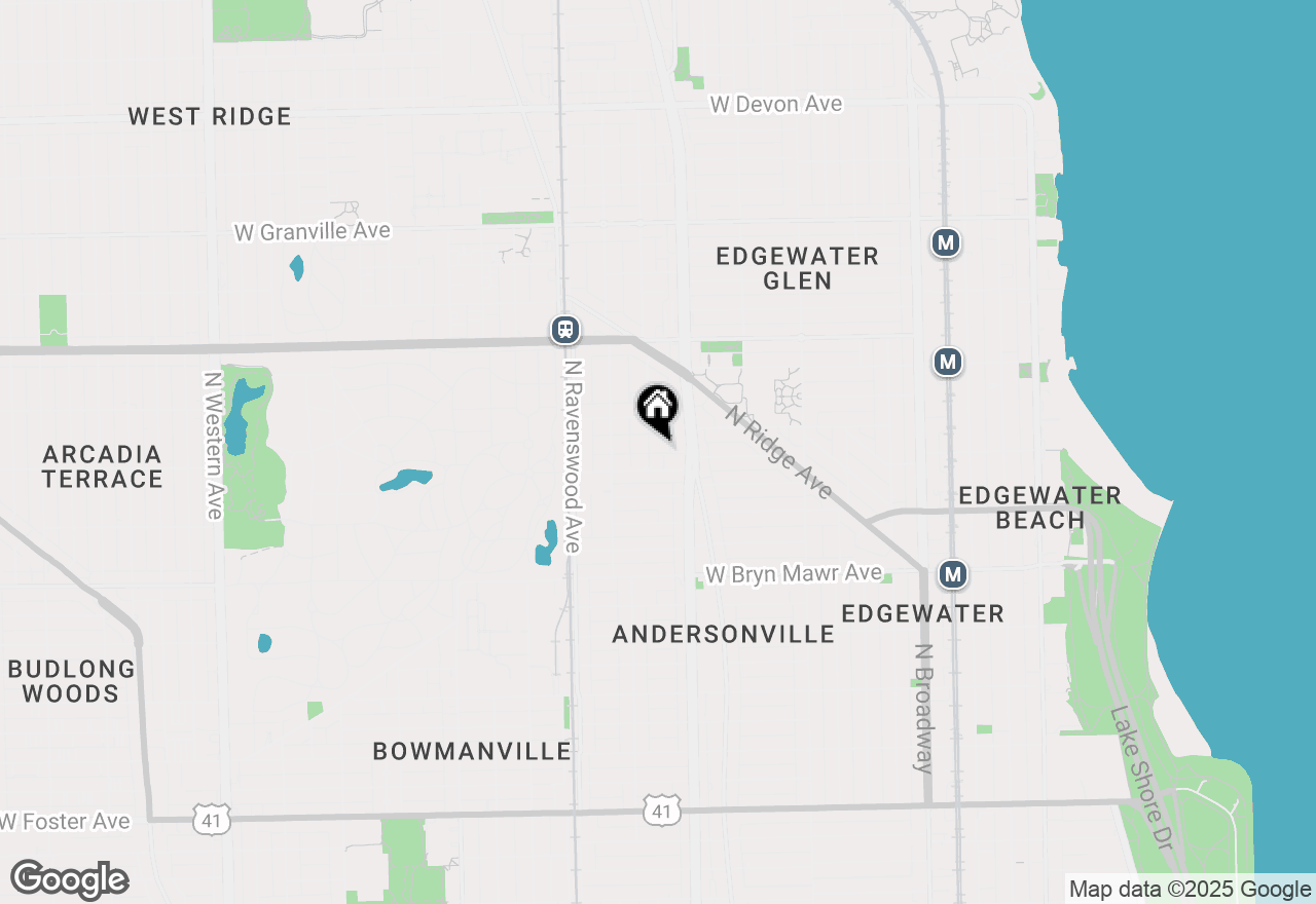 Map of 5817 N Paulina Street #2, Chicago, IL 60660