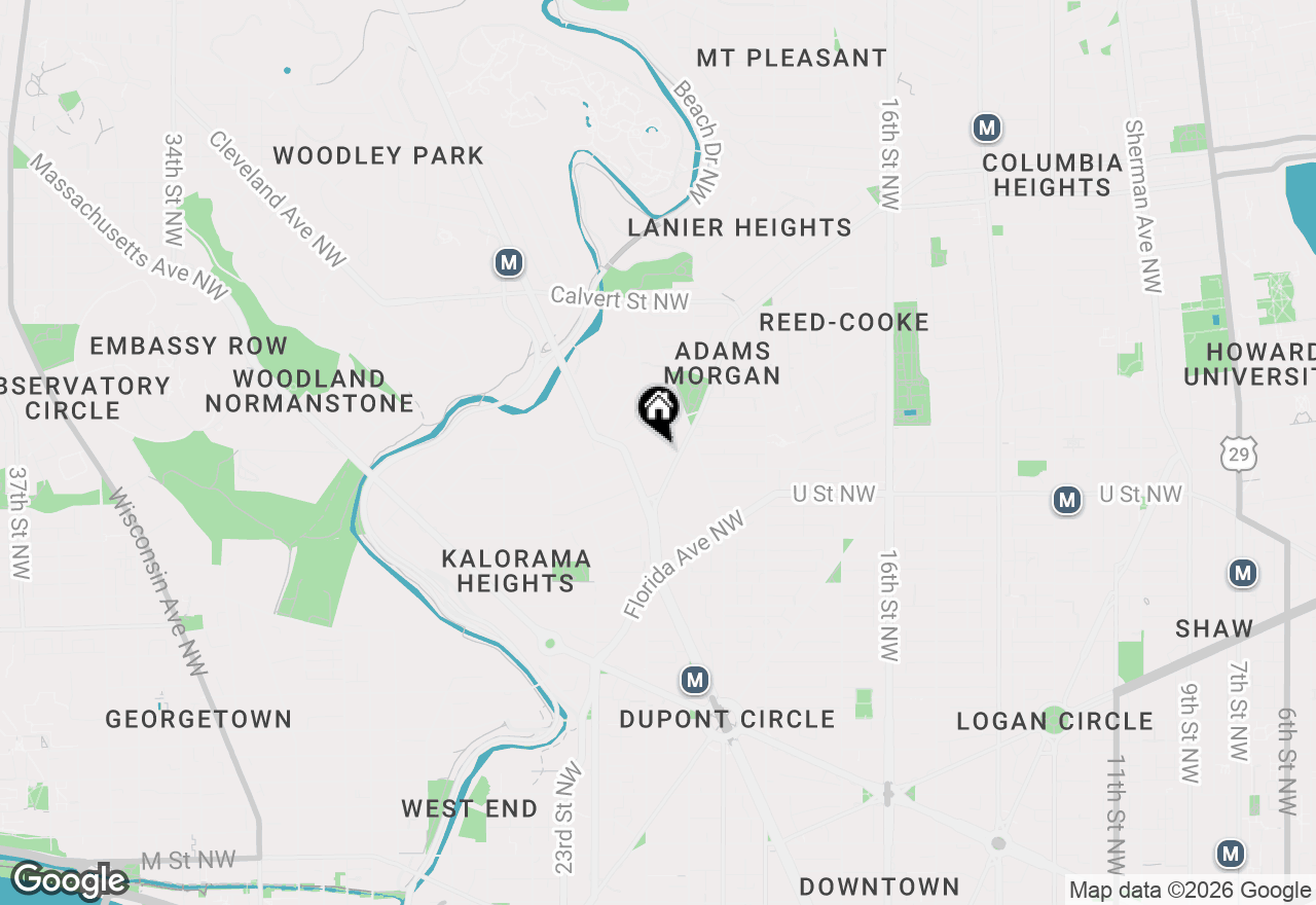 Map of 2007 Wyoming Avenue Nw #14, Washington, DC 20009
