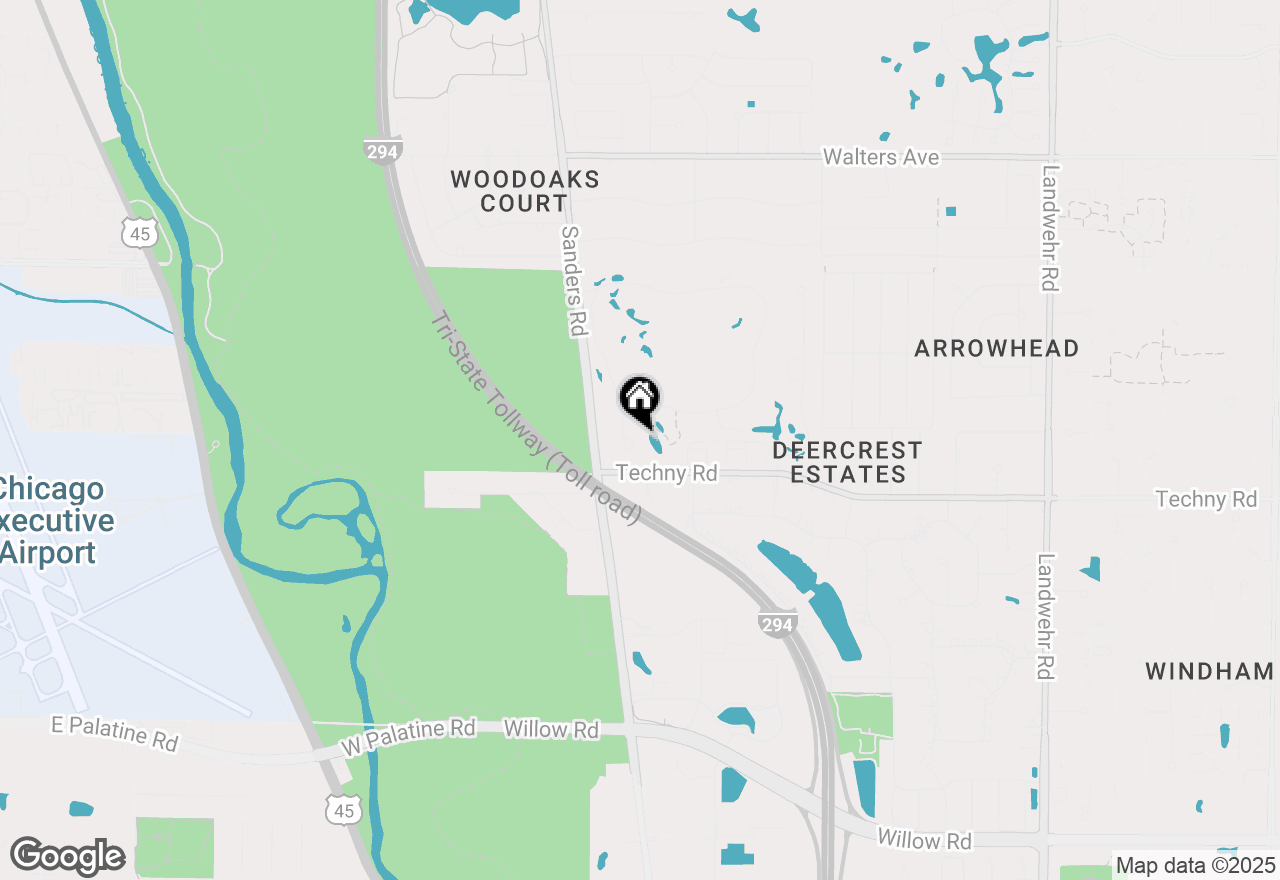 Map of 1891 Mission Hills Lane, Northbrook, IL 60062