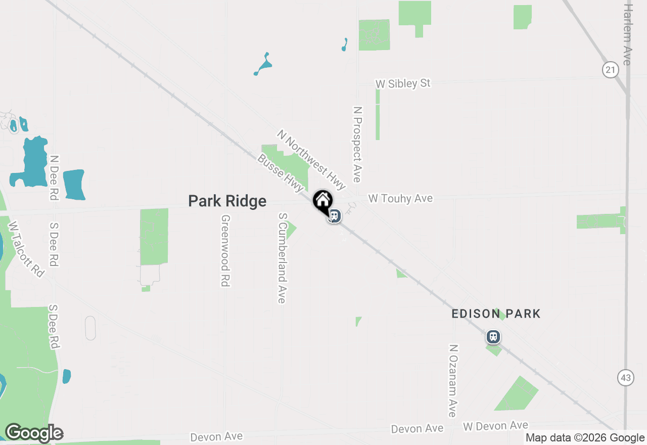 Map of 18 S Fairview Avenue #2N, Park Ridge, IL 60068