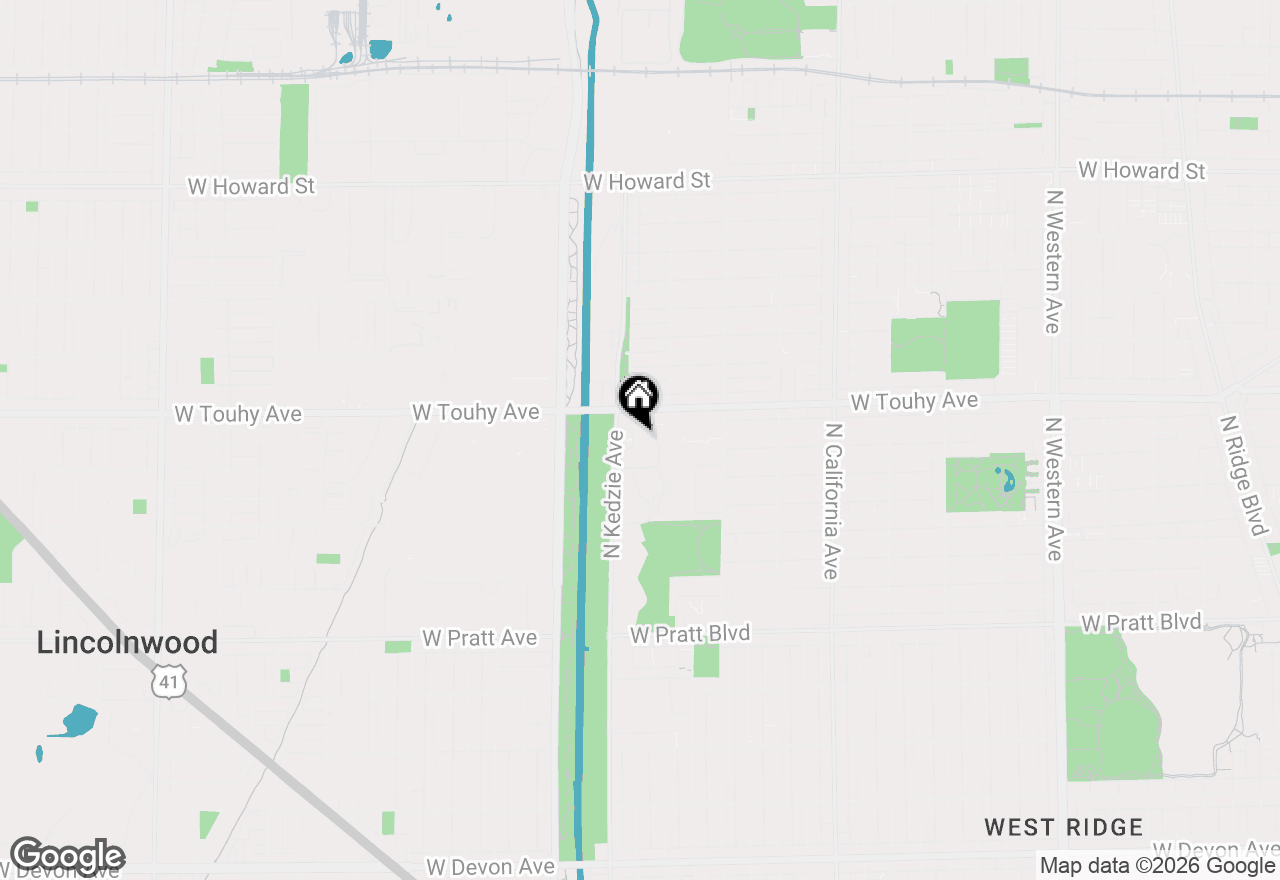 Map of 7141 N Kedzie Avenue #1213, Chicago, IL 60645